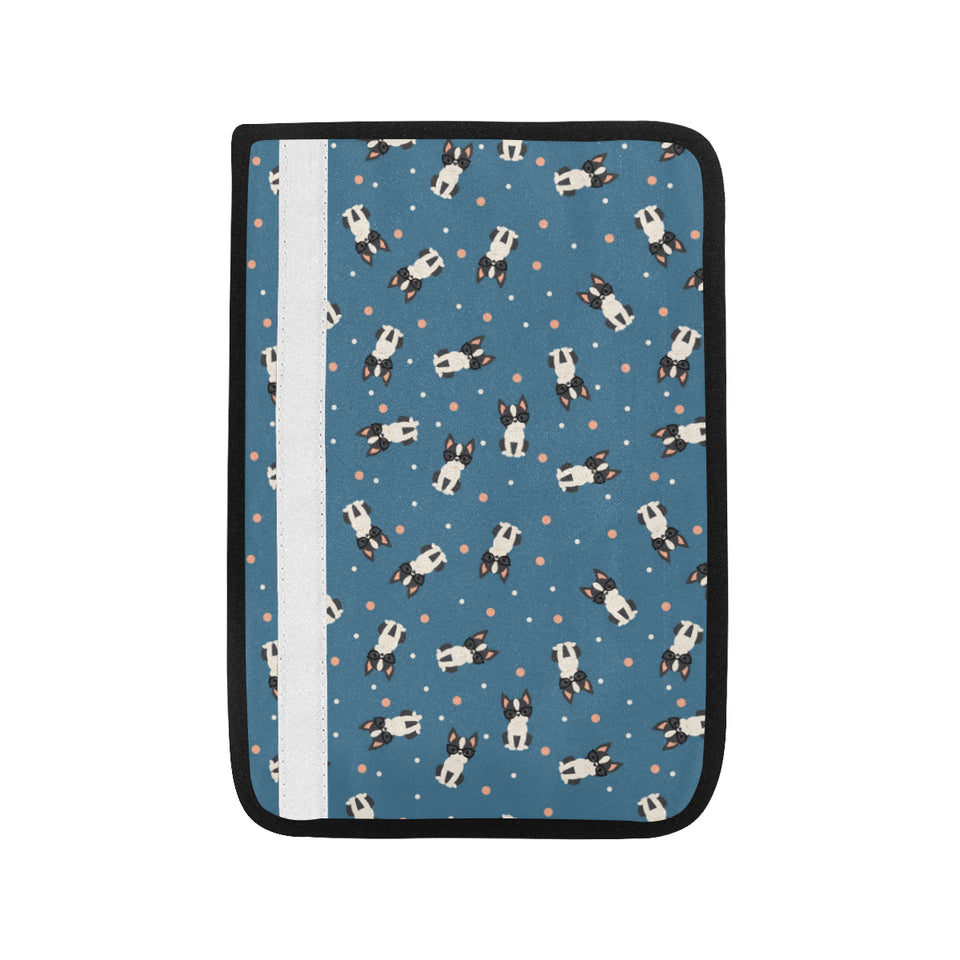 Cute boston terrier dog spattern Car Seat Belt Cover