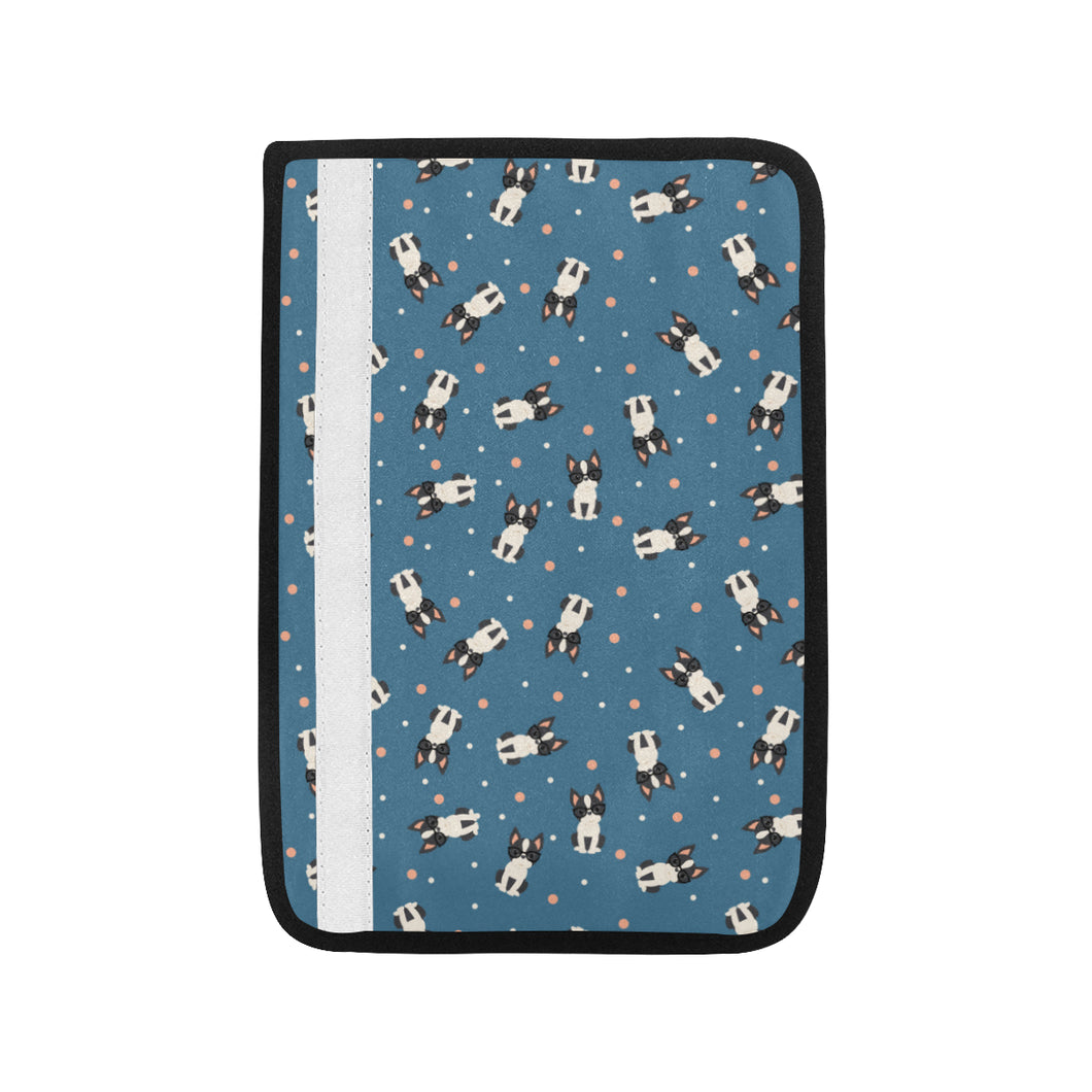 Cute boston terrier dog spattern Car Seat Belt Cover