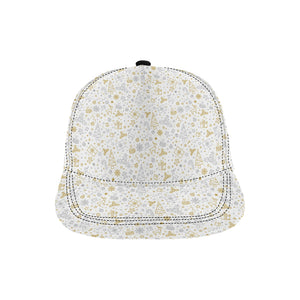 Christmas tree Christmas element Silver gold patte All Over Print Snapback Cap