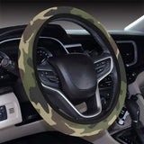 Dark Green camouflage pattern Car Steering Wheel Cover