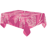 Beautiful dragonfly pink background Tablecloth