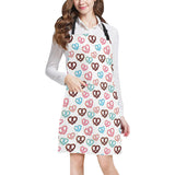 Pretzels Pattern Print Design 04 All Over Print Adjustable Apron