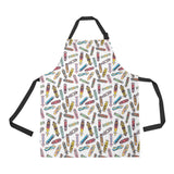 Skate Board Pattern Print Design 05 All Over Print Adjustable Apron