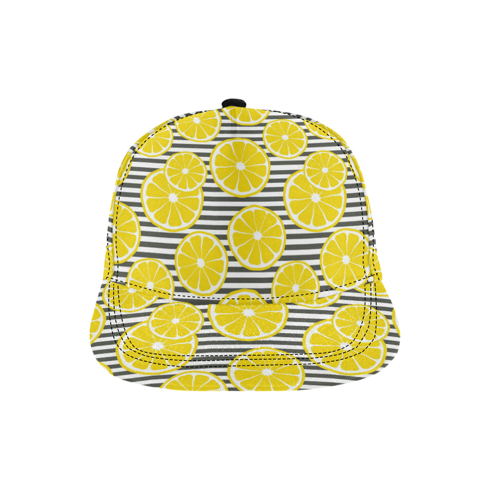 slice of lemon design pattern All Over Print Snapback Cap