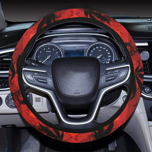 Canabis Marijuana Weed Pattern Print Design 03 Car Steering Wheel Cover