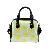 slice of lemon pattern Shoulder Handbag