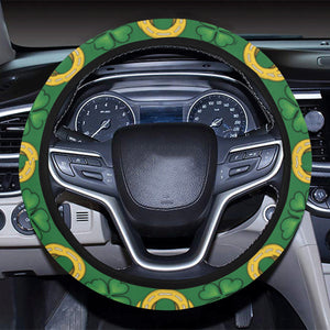 Horseshoes Pattern Print Design 05 Car Steering Wheel Cover