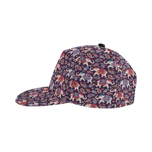 Elephant indian style ornament pattern All Over Print Snapback Cap