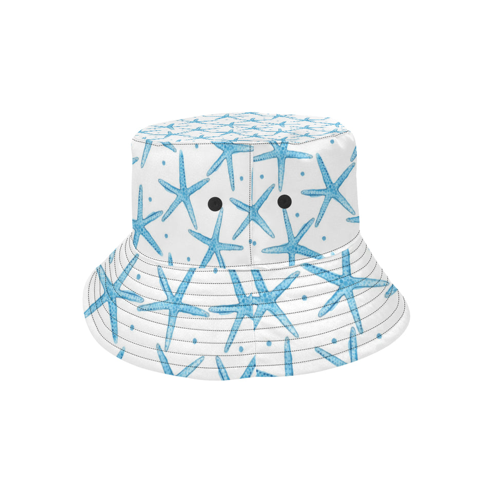 Watercolor starfish pattern Unisex Bucket Hat