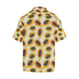 Watercolor papaya pattern Men's All Over Print Hawaiian Shirt