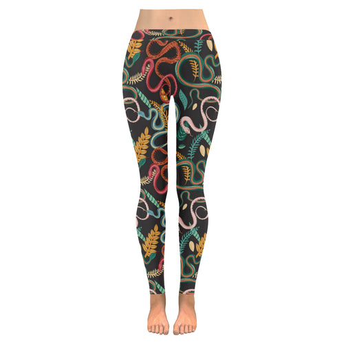 Colorful snake plant pattern Women's Legging Fulfilled In US