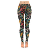 Colorful snake plant pattern Women's Legging Fulfilled In US
