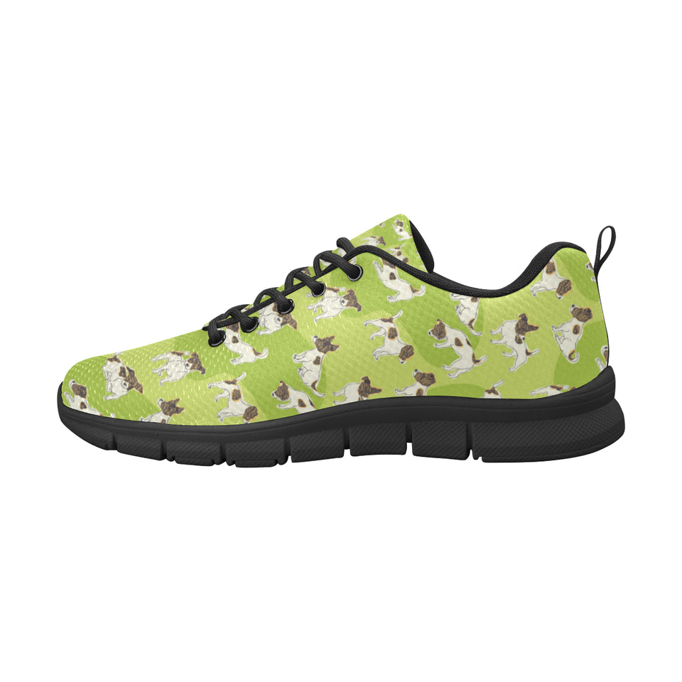 Jack Russel Pattern Print Design 01 Men's Breathable Sneakers ( Model 055)