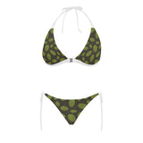 Hop pattern black background Sexy Bikinis Two-Piece Swimsuits