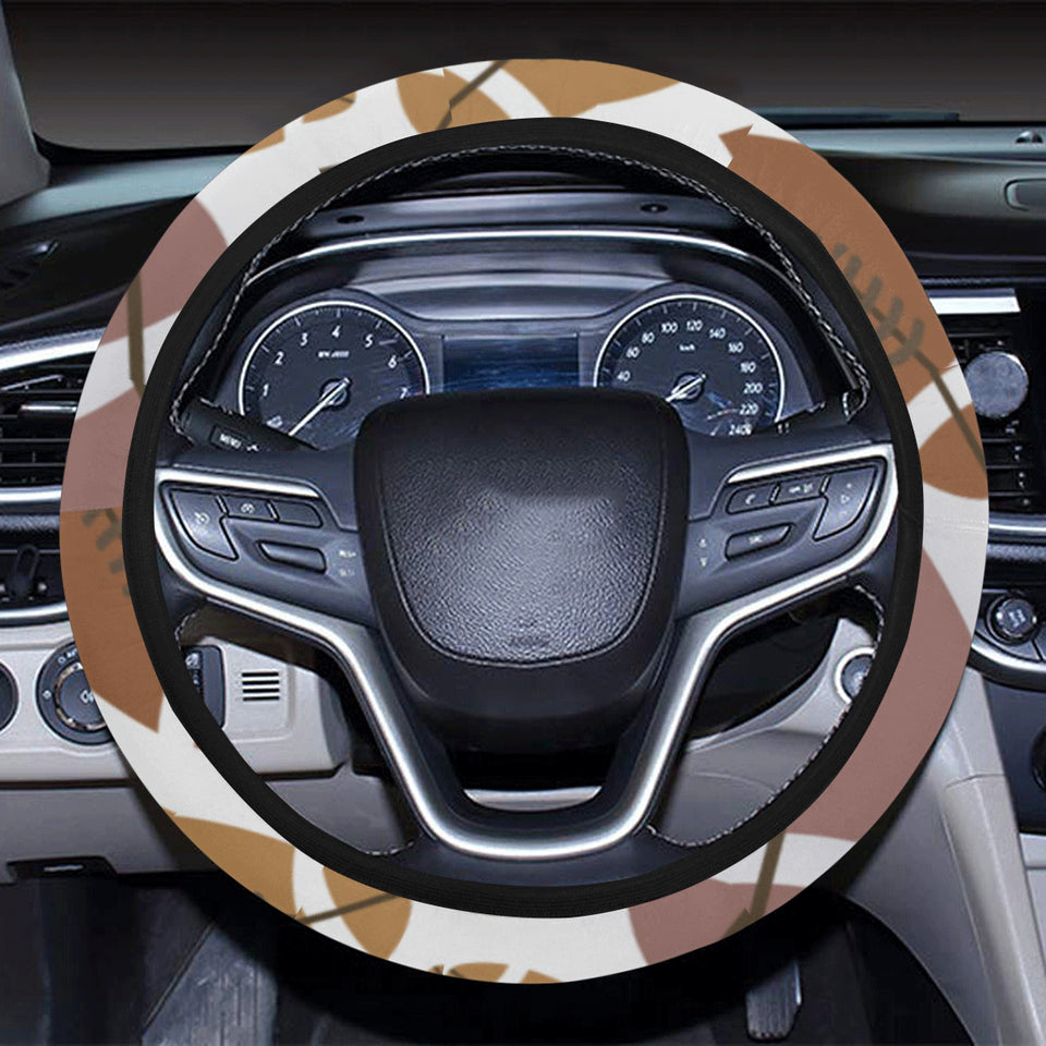 American football ball pattern Car Steering Wheel Cover