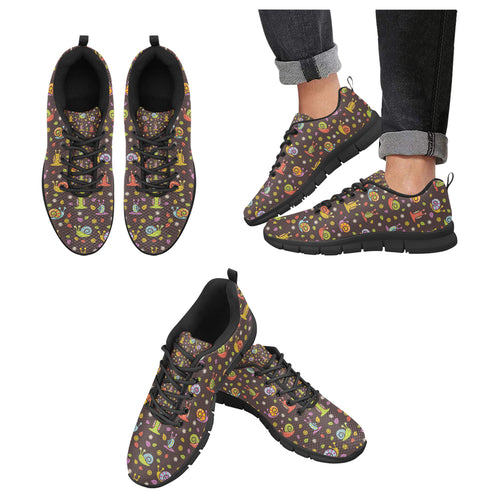 Snail Pattern Print Design 02 Men's Breathable Sneakers ( Model 055)