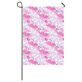 Pink flamingo flower pattern House Flag Garden Flag