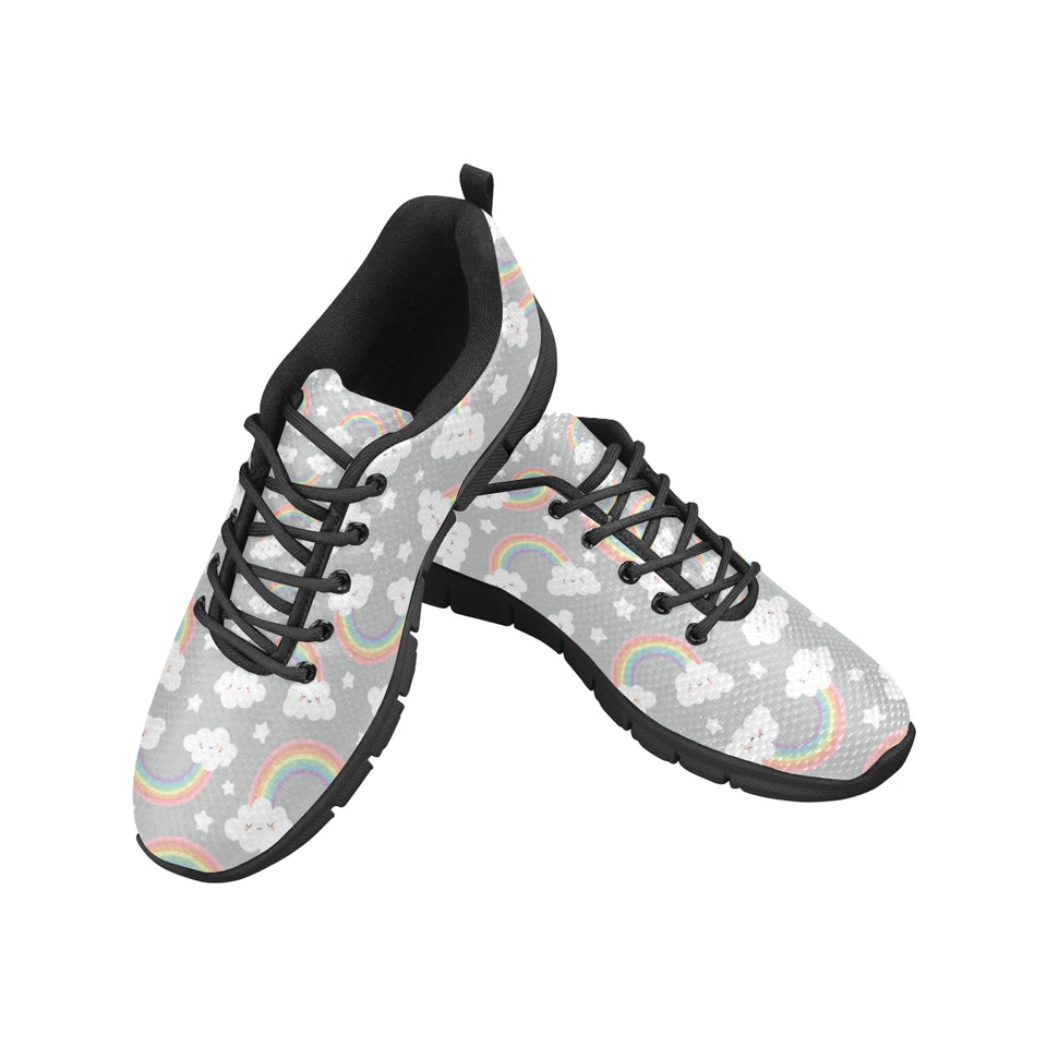 Cute rainbow clound star pattern Women's Sneaker Shoes