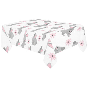 Watercolor cute rabbit pattern Tablecloth