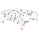 Watercolor cute rabbit pattern Tablecloth