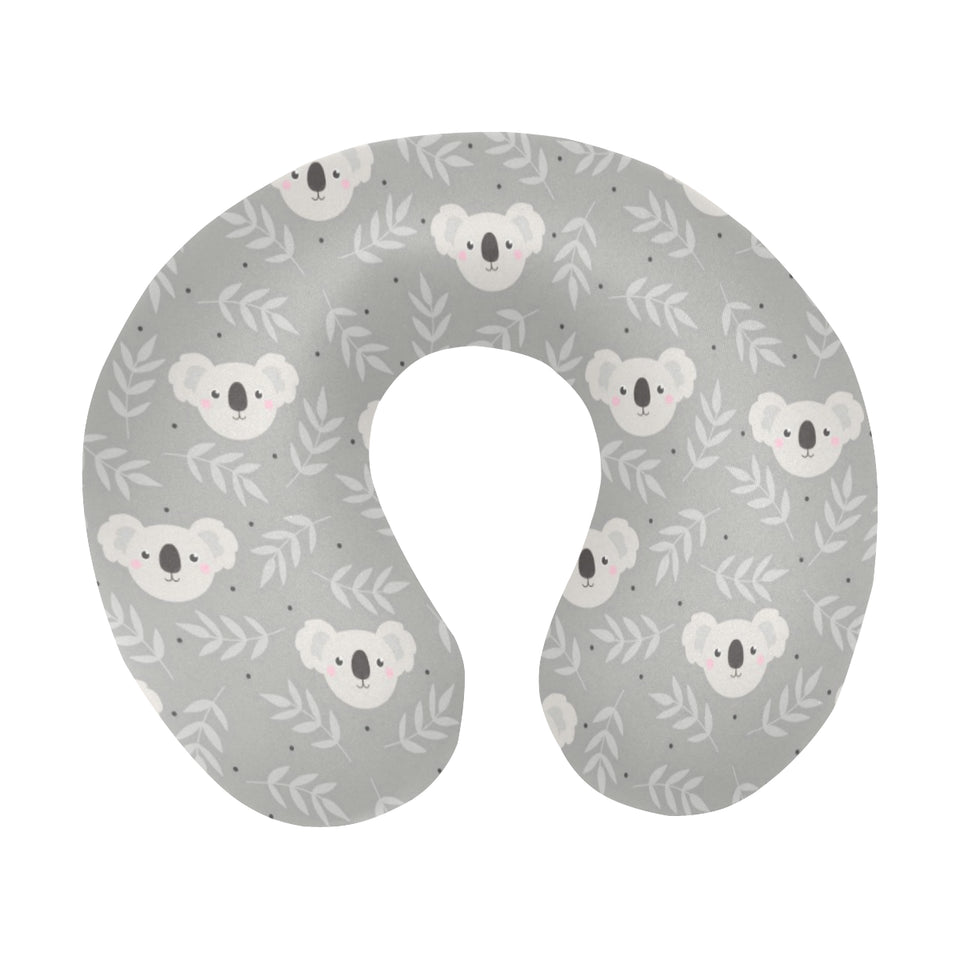 Cute koala leaves pattern U-Shaped Travel Neck Pillow