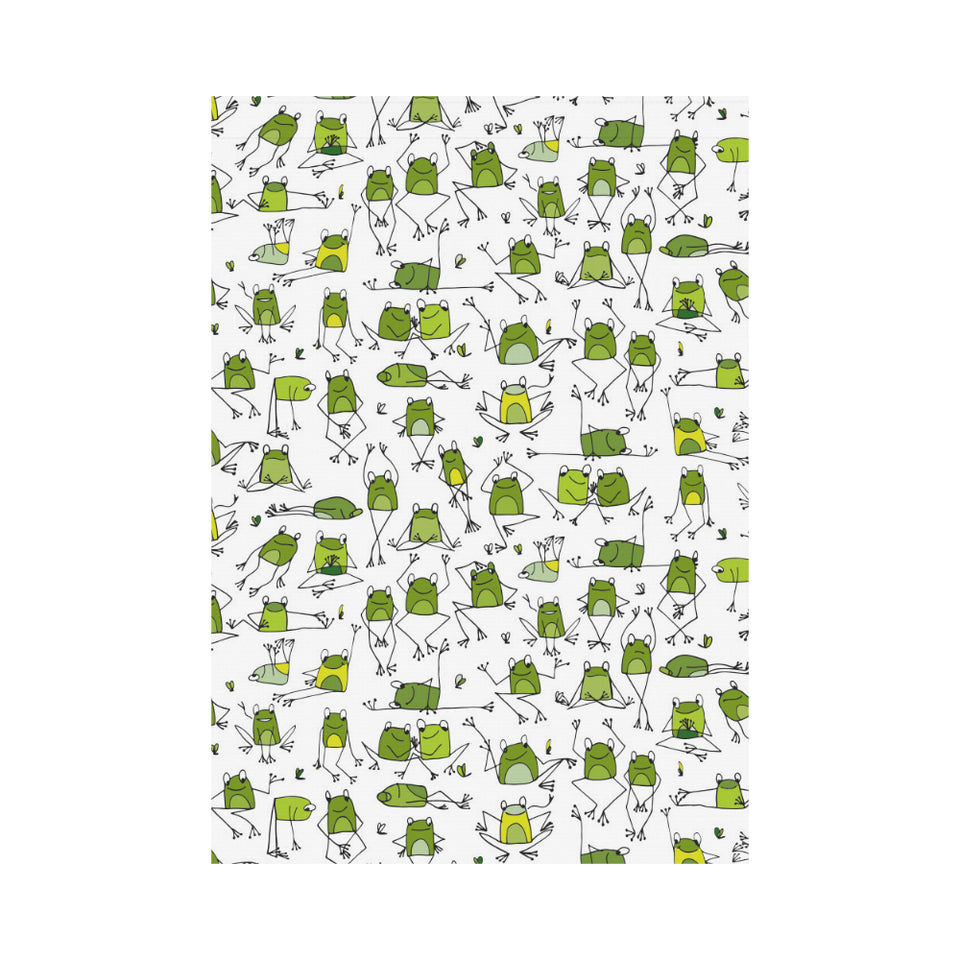 Sketch funny frog pattern House Flag Garden Flag