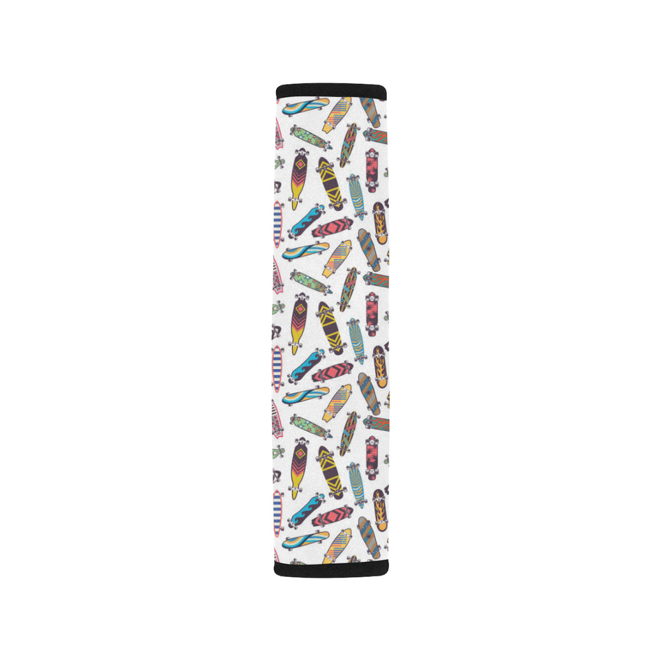 Skate Board Pattern Print Design 05 Car Seat Belt Cover