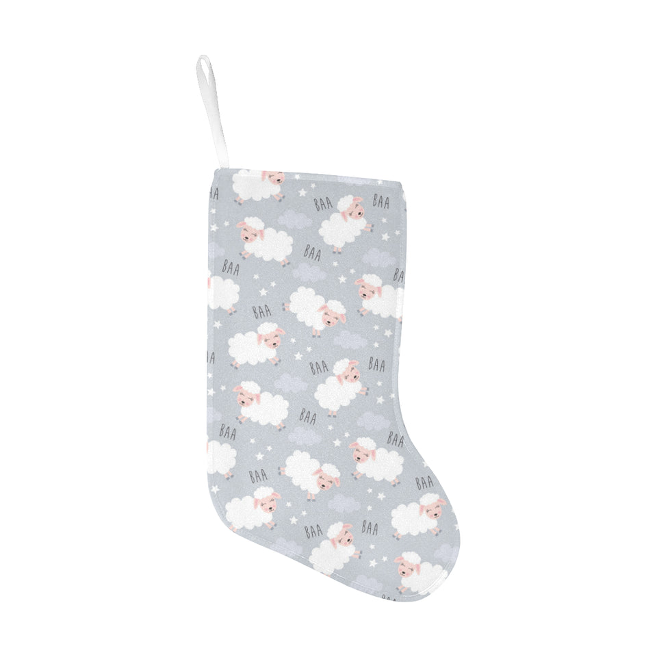 Sweet dreams sheep pattern Christmas Stocking