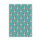 Hand drawn boston terrier dog pattern House Flag Garden Flag