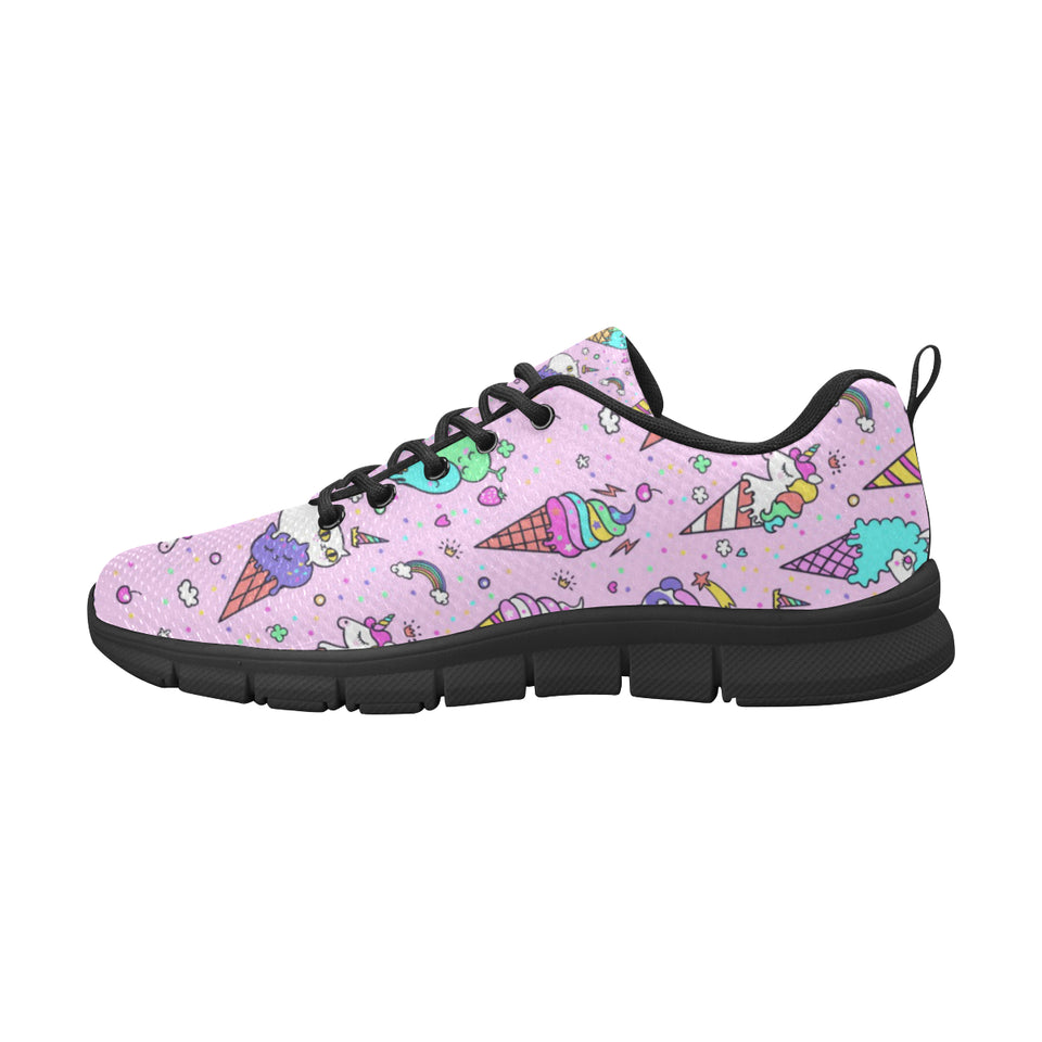 Cute ice cream cone animal pattern Men's Sneaker Shoes
