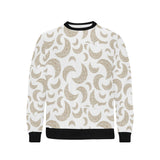 Cool gold moon abstract pattern Men's Crew Neck Sweatshirt