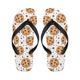 chocolate chip cookie pattern Unisex Flip Flops
