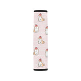 Cute Shiba Inu Dog Apple pattern Car Seat Belt Cover