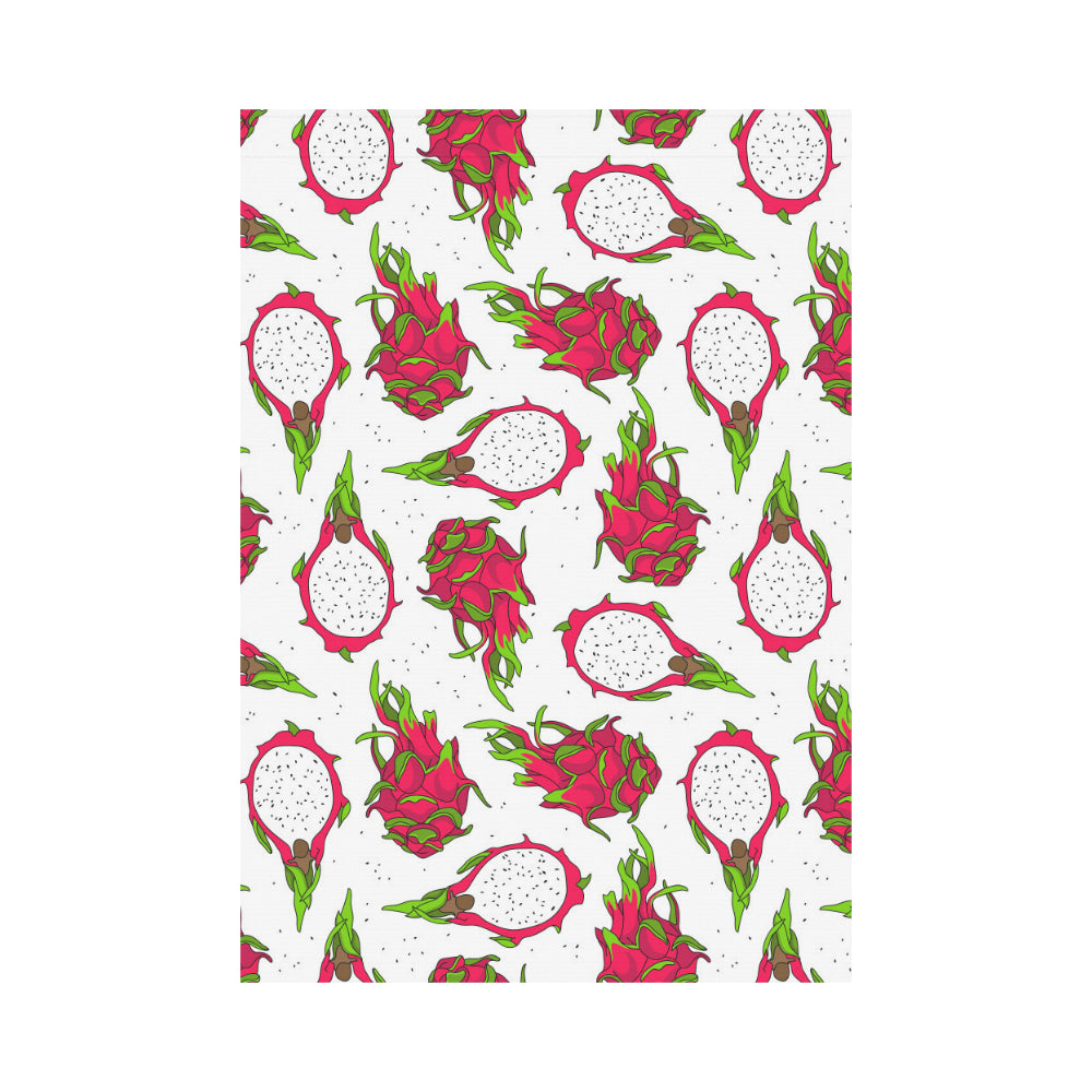 dragon fruits white background House Flag Garden Flag