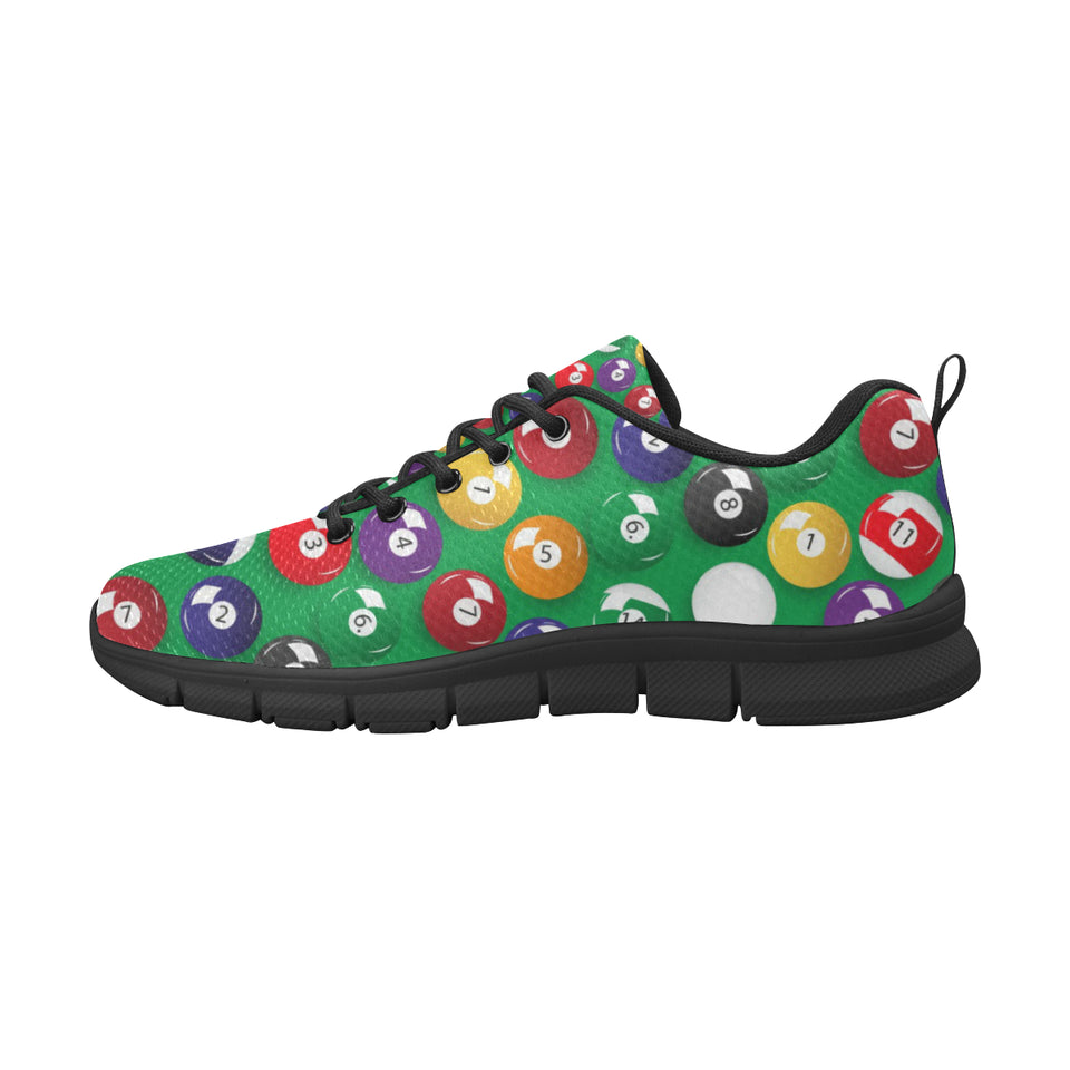 Billiard Ball Pattern Print Design 02 Men's Breathable Sneakers ( Model 055)