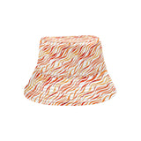 Fire flame watercolor pattern Unisex Bucket Hat