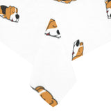 Cute beagle dog sleeping pattern Tablecloth