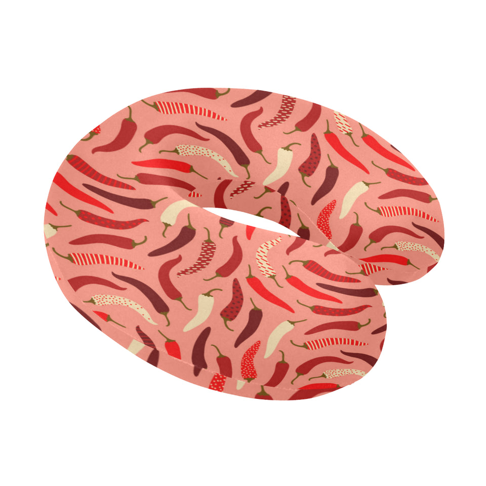 Beautiful Chili peppers pattern U-Shaped Travel Neck Pillow