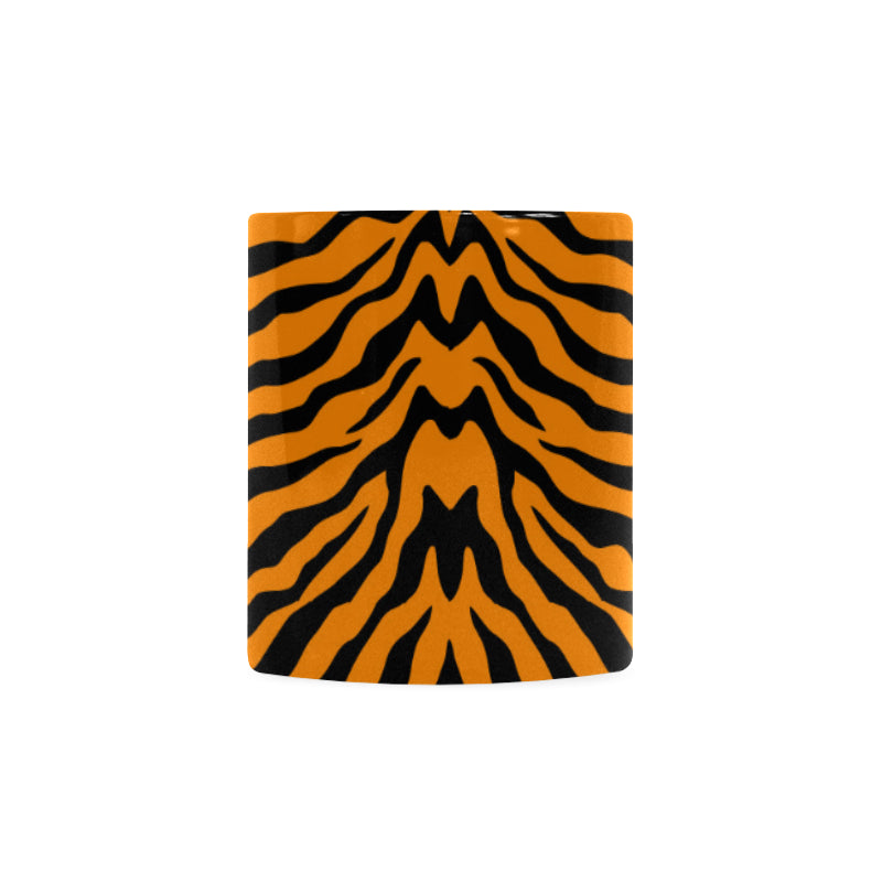 Bengal tigers skin print pattern Classical White Mug (Fulfilled In US)