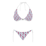 Purple seahorse blue coral pattern Sexy Bikinis Two-Piece Swimsuits