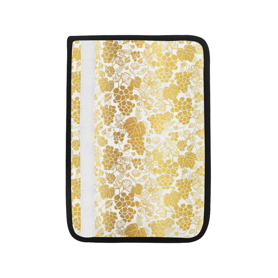 Gold grape pattern Car Seat Belt Cover