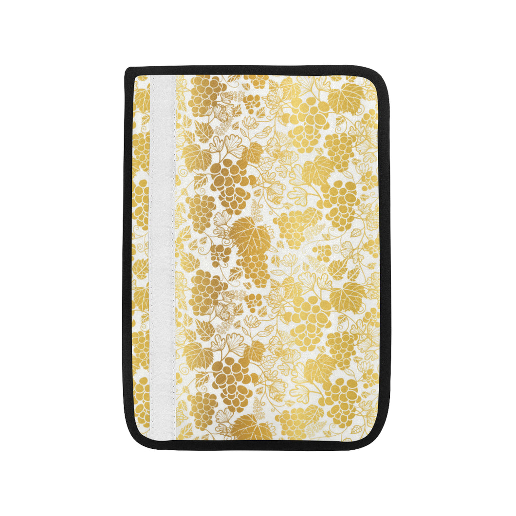 Gold grape pattern Car Seat Belt Cover