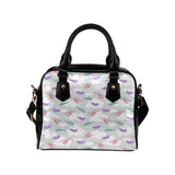 Helicopter plane pattern Shoulder Handbag