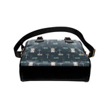 windmill tree pattern Shoulder Handbag