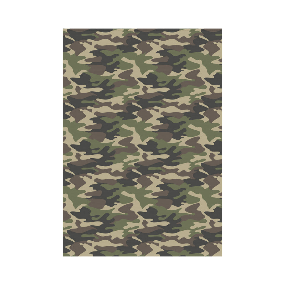 Dark Green camouflage pattern House Flag Garden Flag