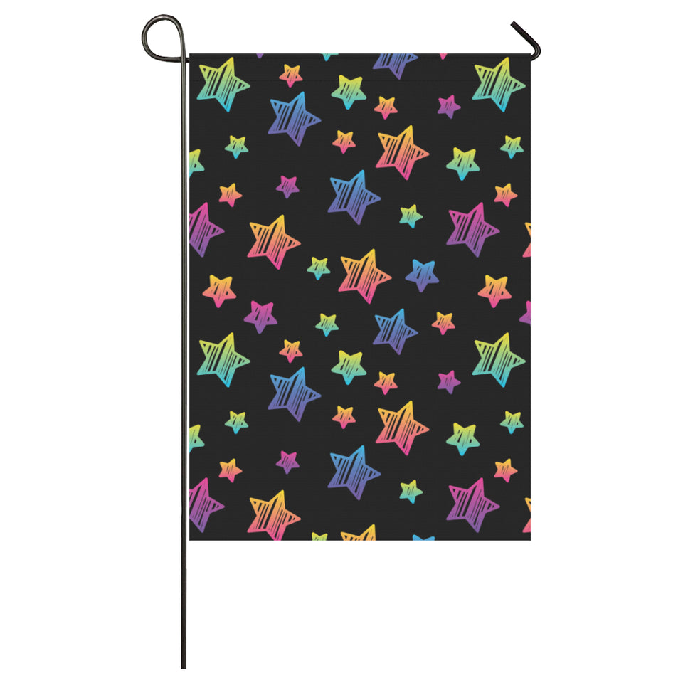 Colorful star pattern House Flag Garden Flag