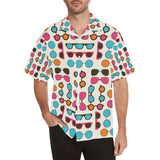 Sun Glasses Pattern Print Design 03 Men's All Over Print Hawaiian Shirt (Model T58)