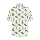 Color hand drawn cacao pattern Men's All Over Print Hawaiian Shirt
