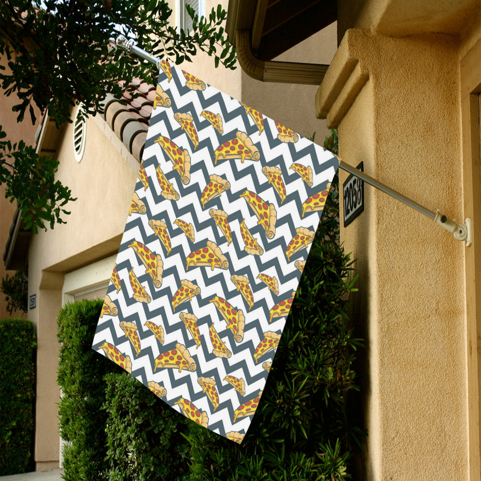 Pizza design pattern House Flag Garden Flag