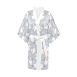 Sweet dreams sheep pattern Women's Short Kimono Robe